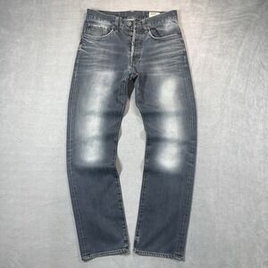 G-STAR‎ Raw 3301 Straight Men 29x32 Opium Faded Button Fly Whiskers Punk Rocker